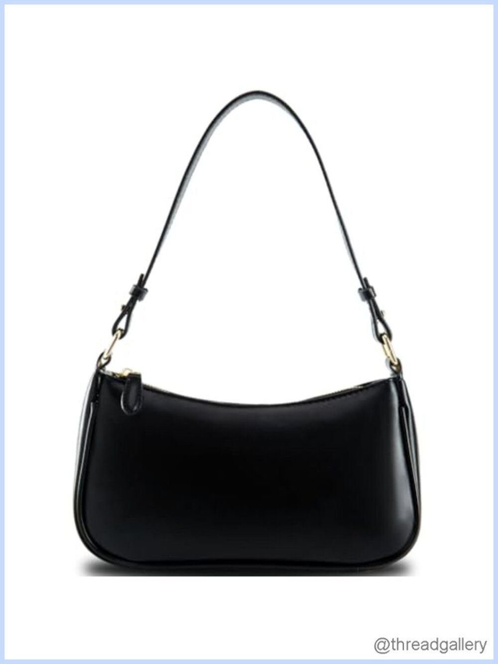Vegan Leather Hobo Shoulder Bag with 2 Removable Straps Zipper Closure